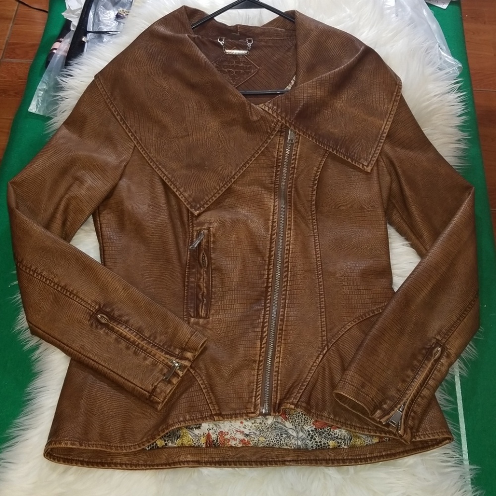 NWOT JouJou Brown Shell Jacket